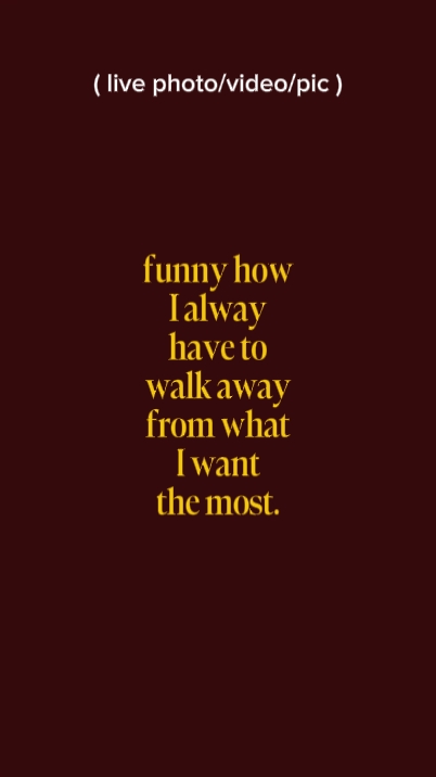 walk away