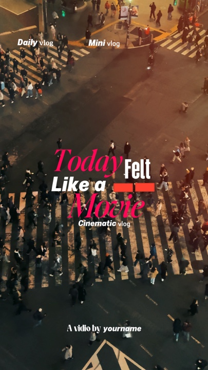 Intro vlog cinematic