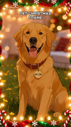 PET CHRISTMAS FRAME