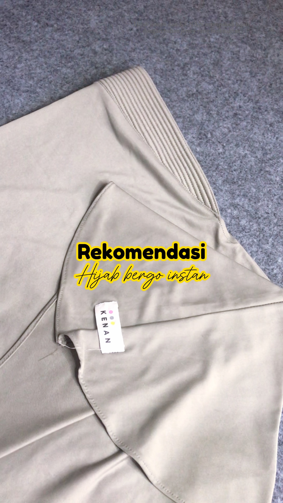 Hijab bergo instan