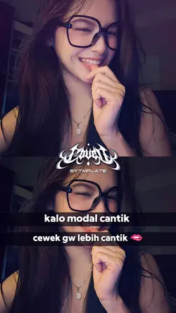 kalo modal cantik ce