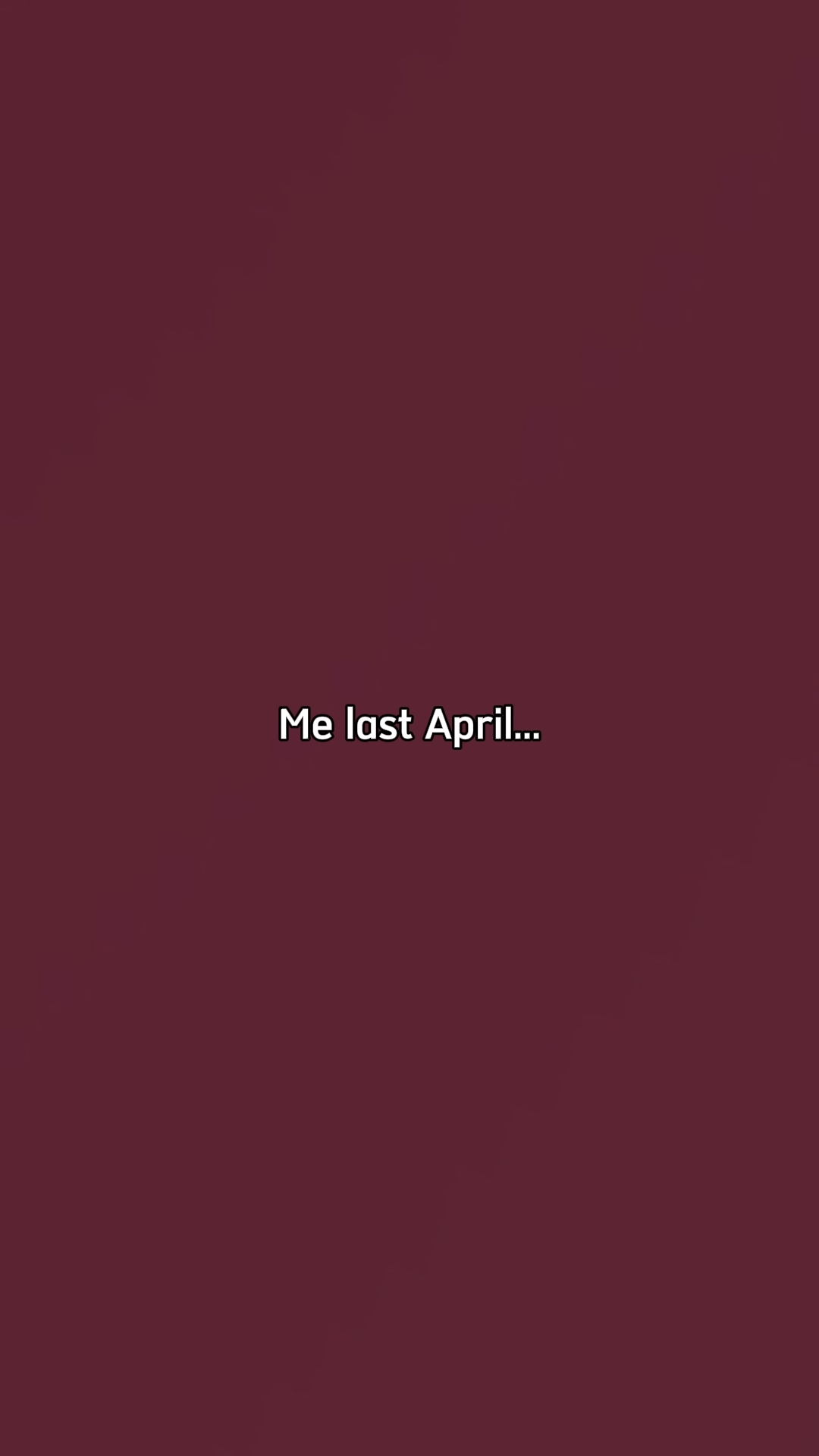 Eu em abril