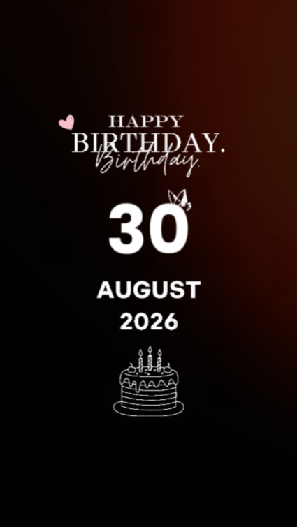 B'Day dad 30 august 