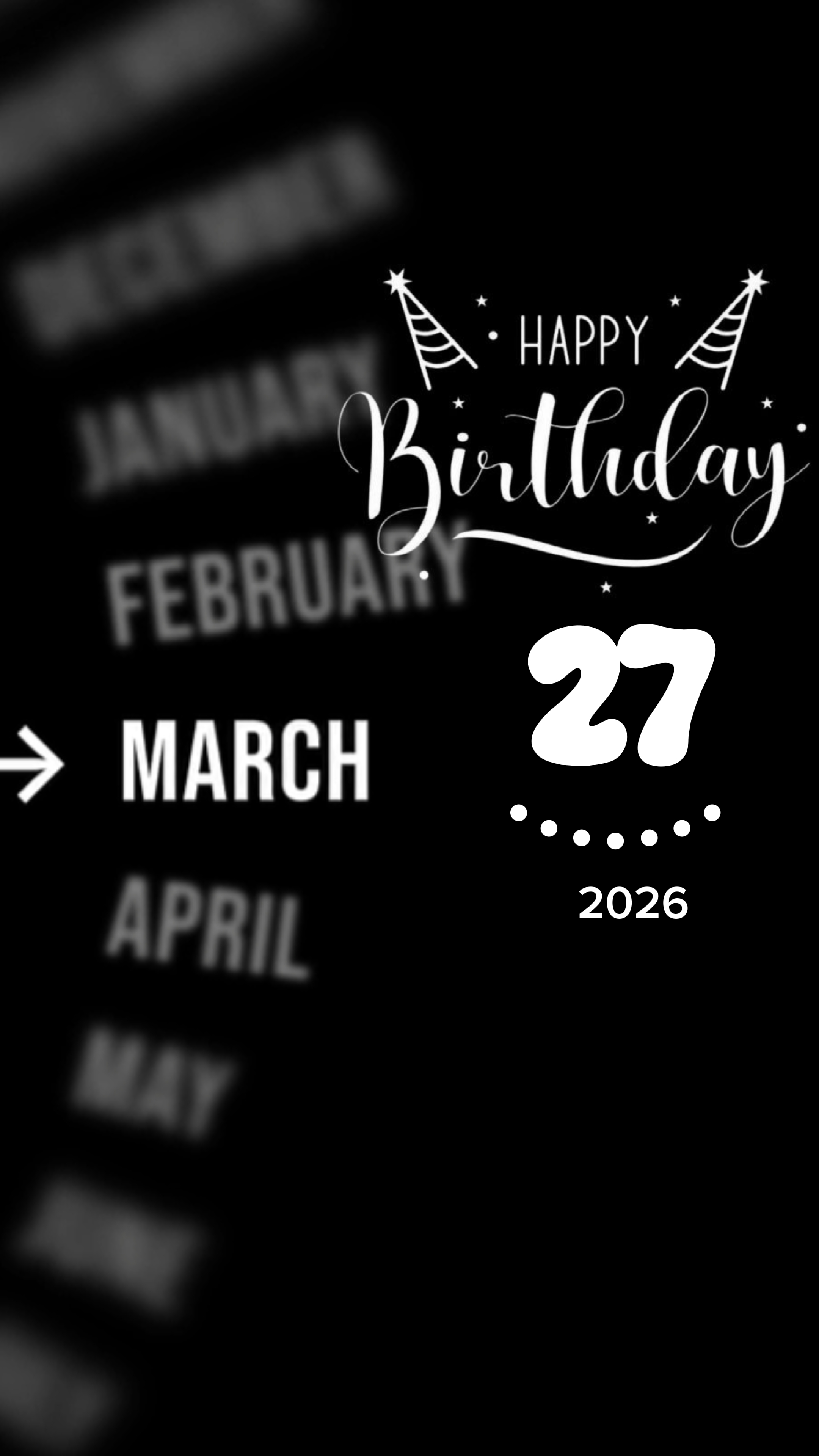 BIRTHDAY 27 MARCH 