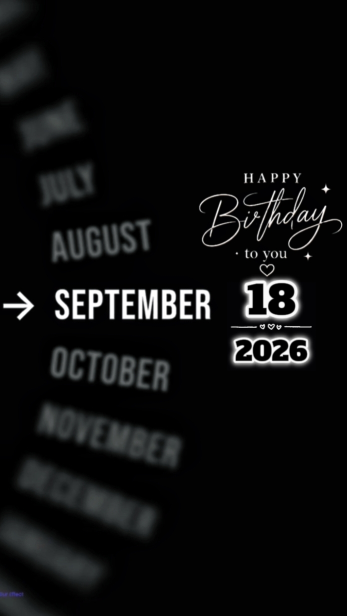 Brthdy Septmber 18th