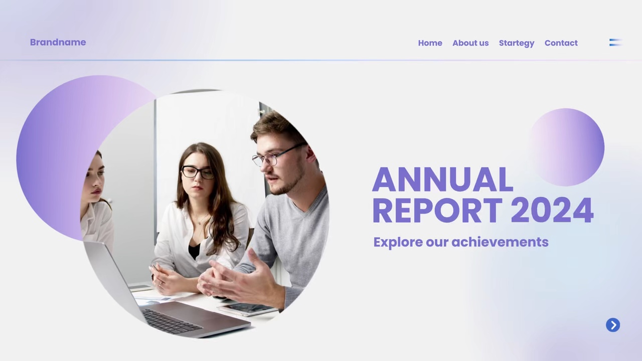 Rapport annuel d'entreprise et d'entreprise Style minimaliste