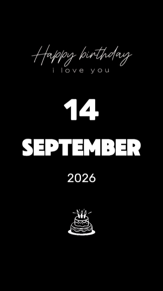 HBD MARIDO 14 DE SETEMBRO