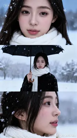 AI đứng dưới tuyết