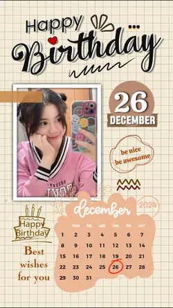 26 DECEMBER HBD 2024