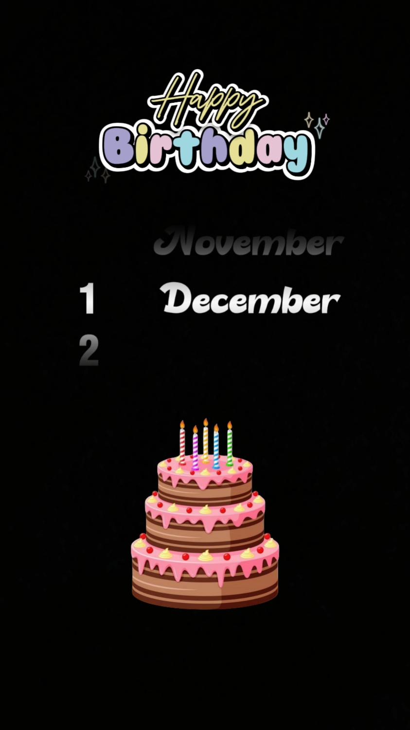 hbd to me 1 december