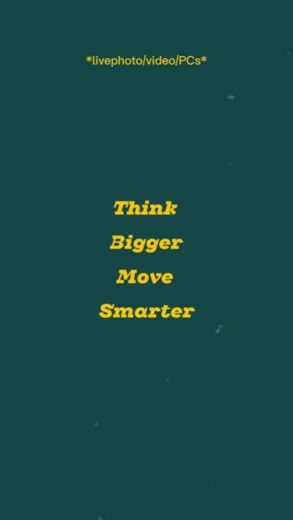 Think bigger 