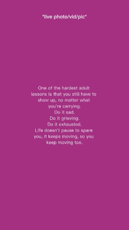 keep moving