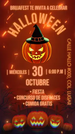 Invitación Halloween