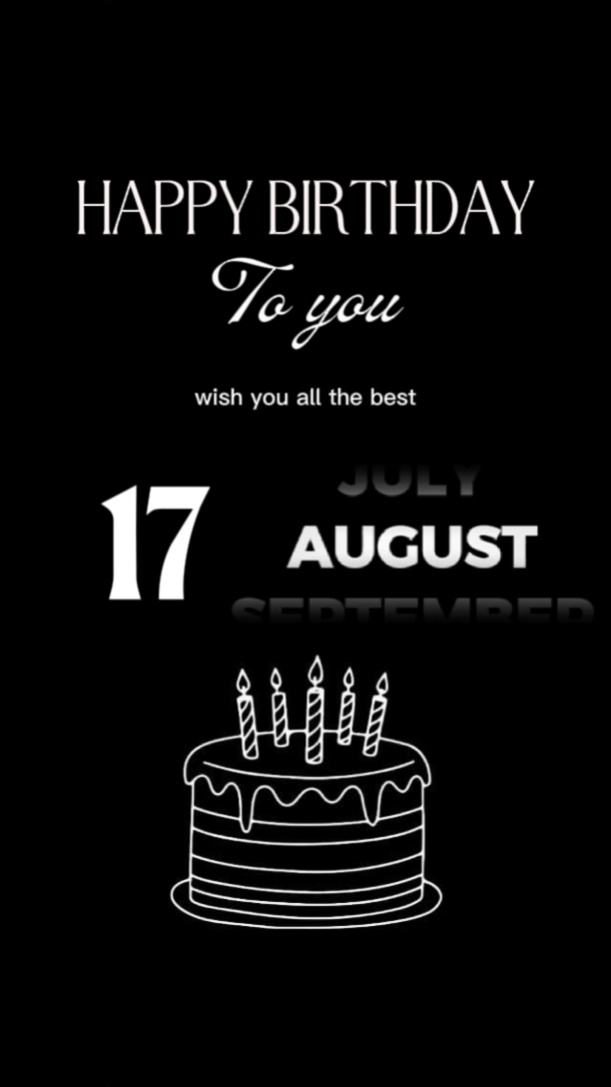 Feliz cumpleaños 17 de agosto
