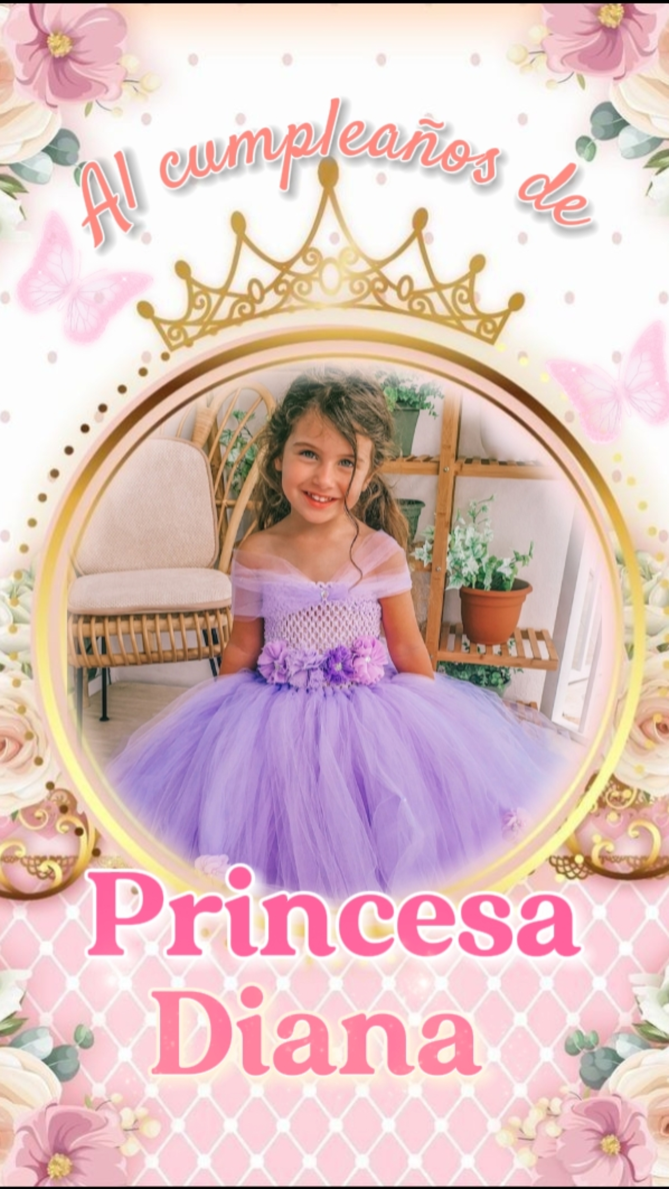 CORONA NIÑA INVITACI
