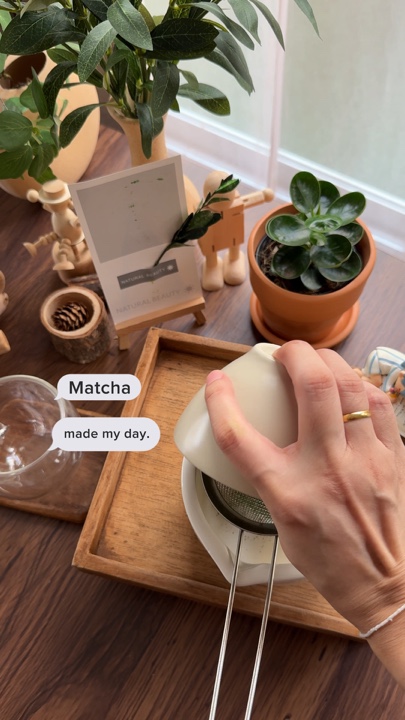 Le matcha a fait ma journée 🤍