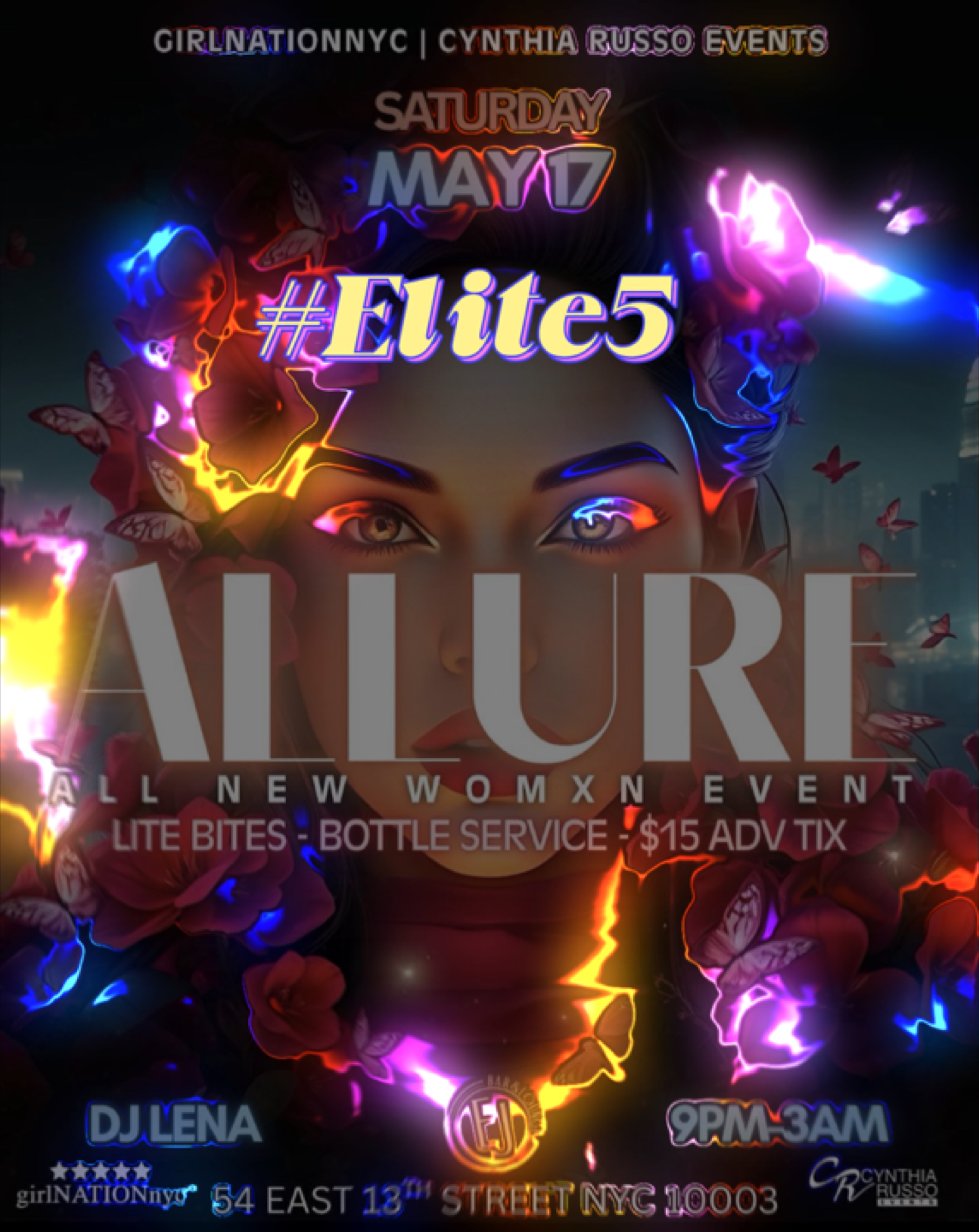Flyer de DJ llamativo