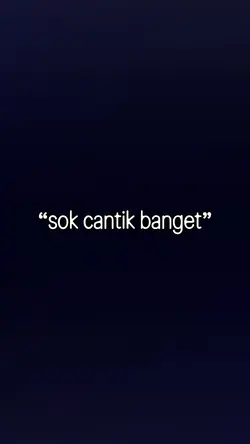 SOK CANTIK BANGET 