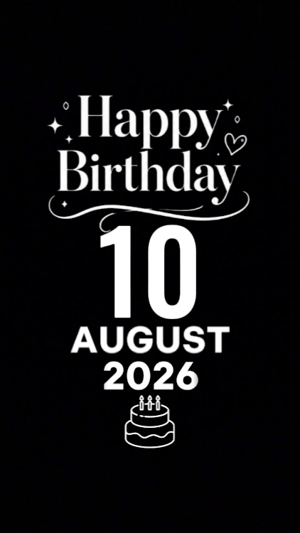 BDAY SON 10 AUGUST 
