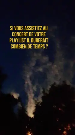 Concert playlist
