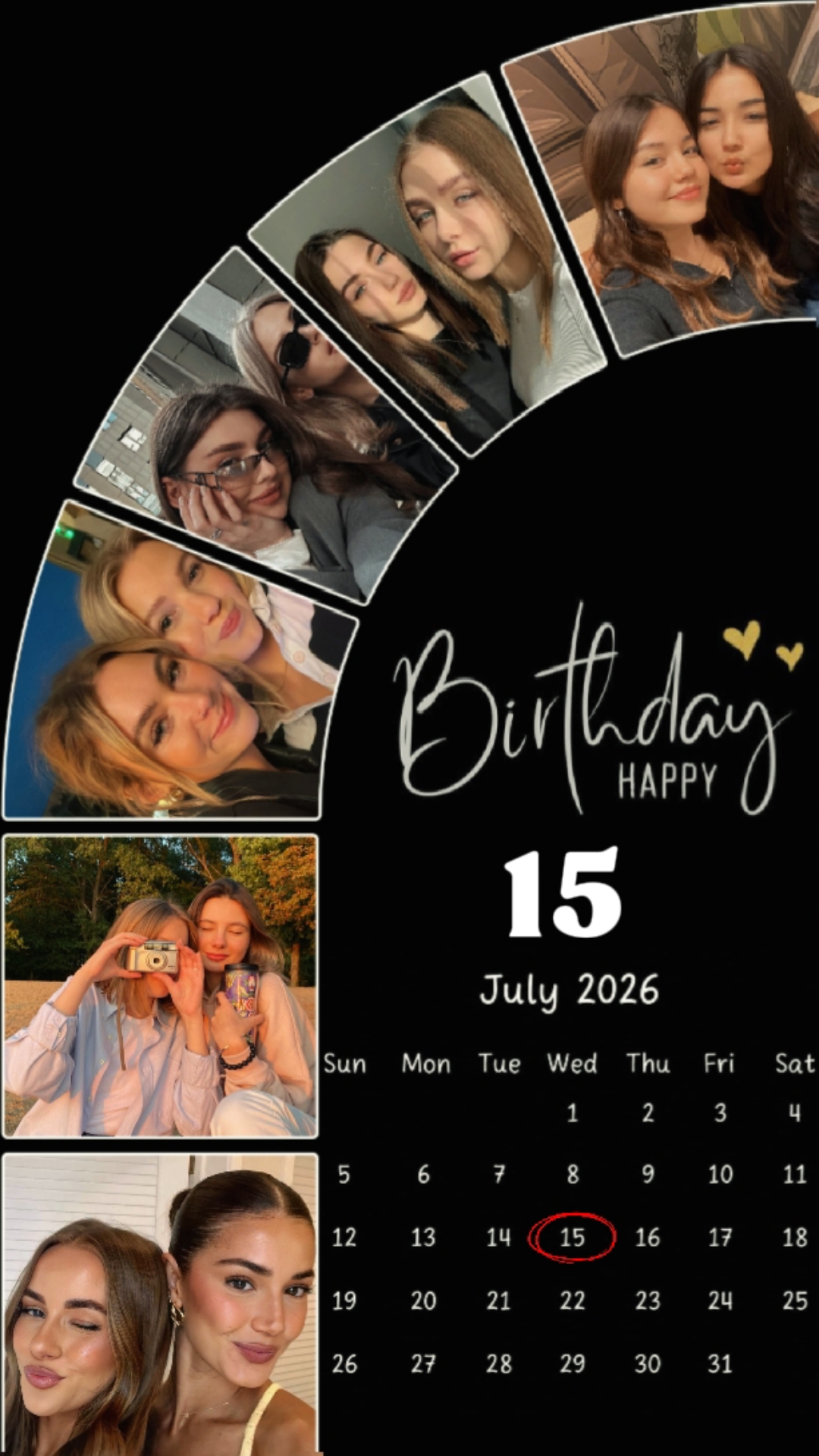 CUMPLEAÑOS 15 DE JULIO 