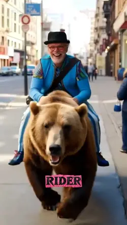 Riding a bear