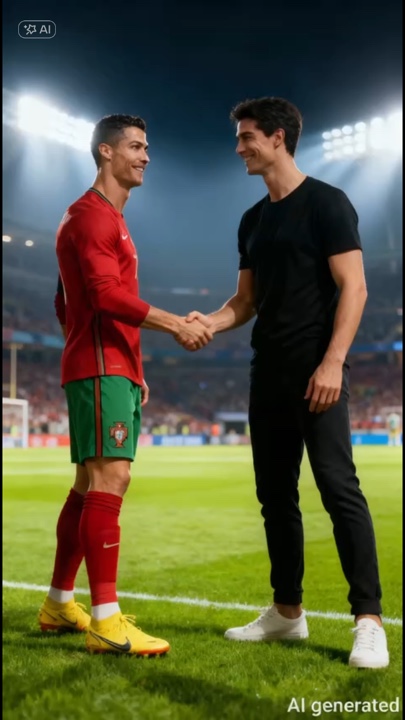 Apretón de manos Ronaldo AI