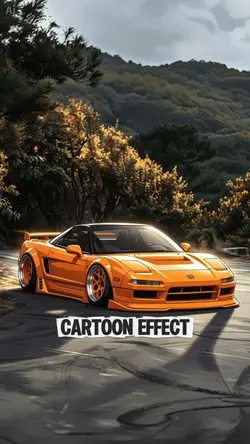Cartoon effect car