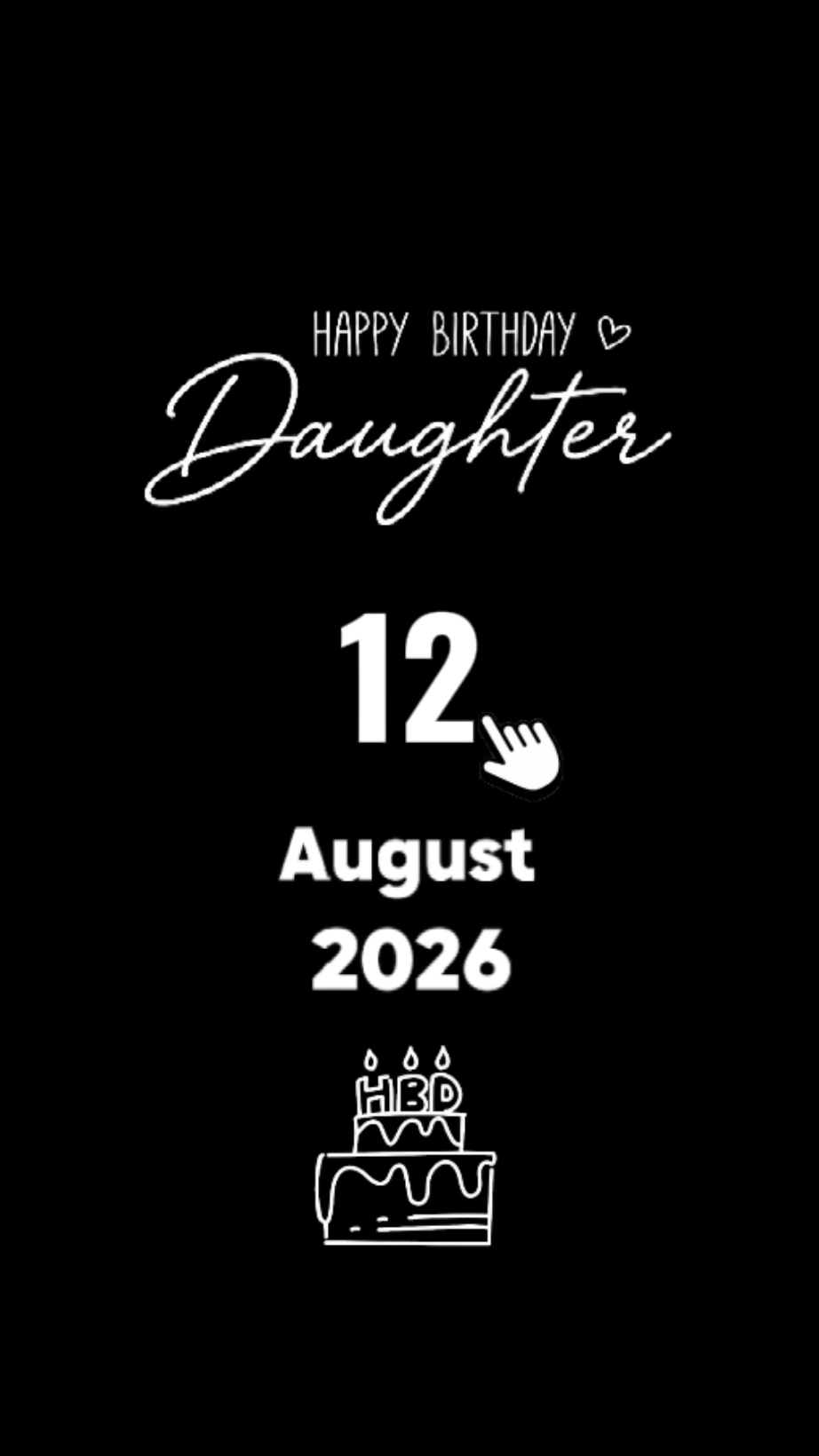 HBD-TOCHTER 12 AUGU