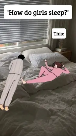 girls sleep position