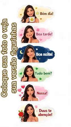Adesivos carinhoso
