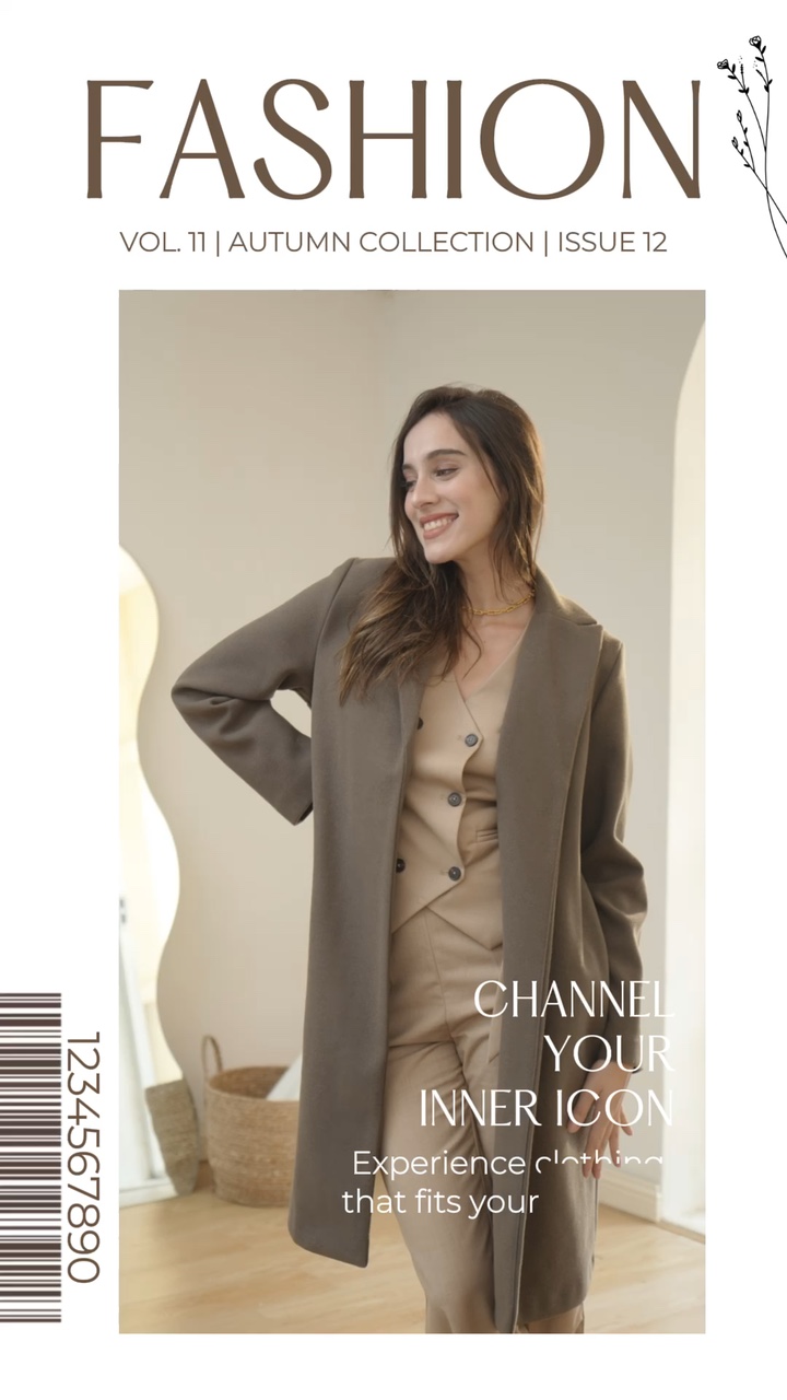 Tampilan Produk Industri Mode Gaya Majalah Gaya TikTok