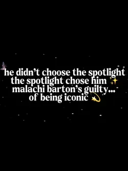 Malachi’s spotlight 