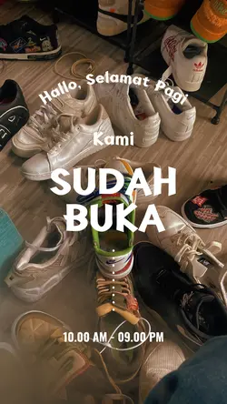Kami sudah buka