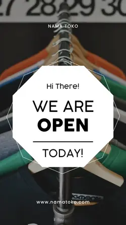 story : we are open 