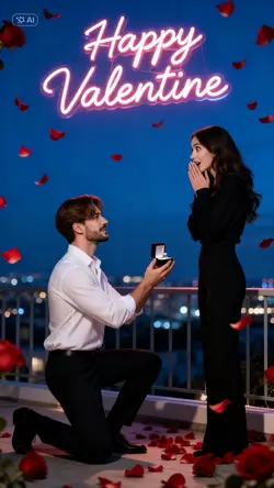 Couple valentine day