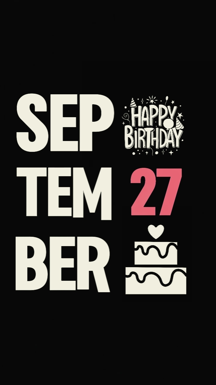 Aniversário 27 de setembro