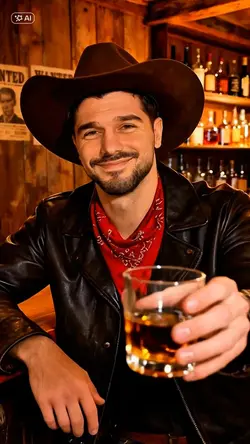 Cowboy drinking