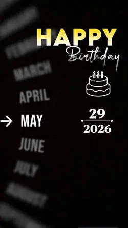 BIRTHDAY 29 MAY 
