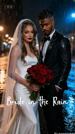 bride in the rain