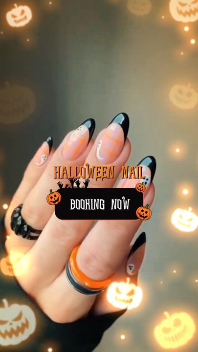 Idea de uñas de Halloween