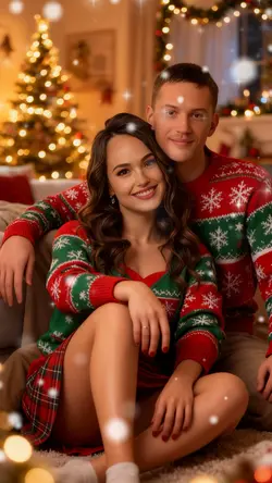 Couple Xmas photo