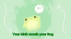 Birth month Frog