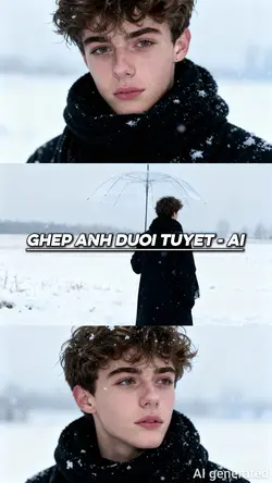 Ghép Ảnh Dưới Tuyết 