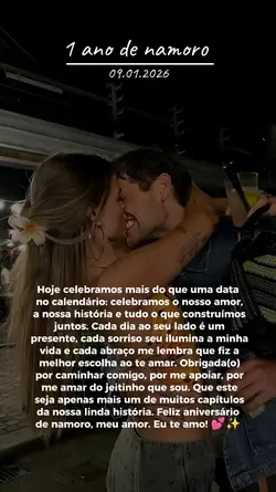 1 ano de Namoro