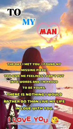 TO MY MAN