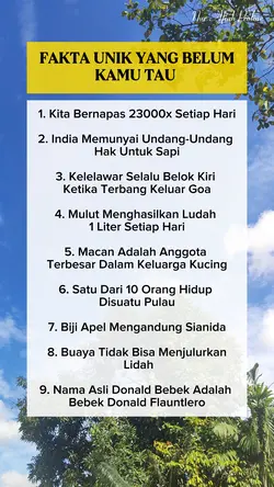fakta unik