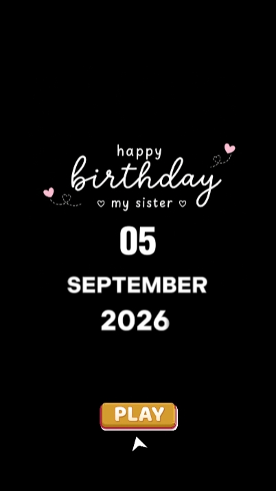 HBD SISTER 5 SEPTEMB