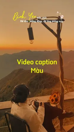 Caption bình yên