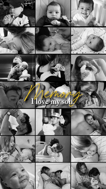Collage mémoire bébé